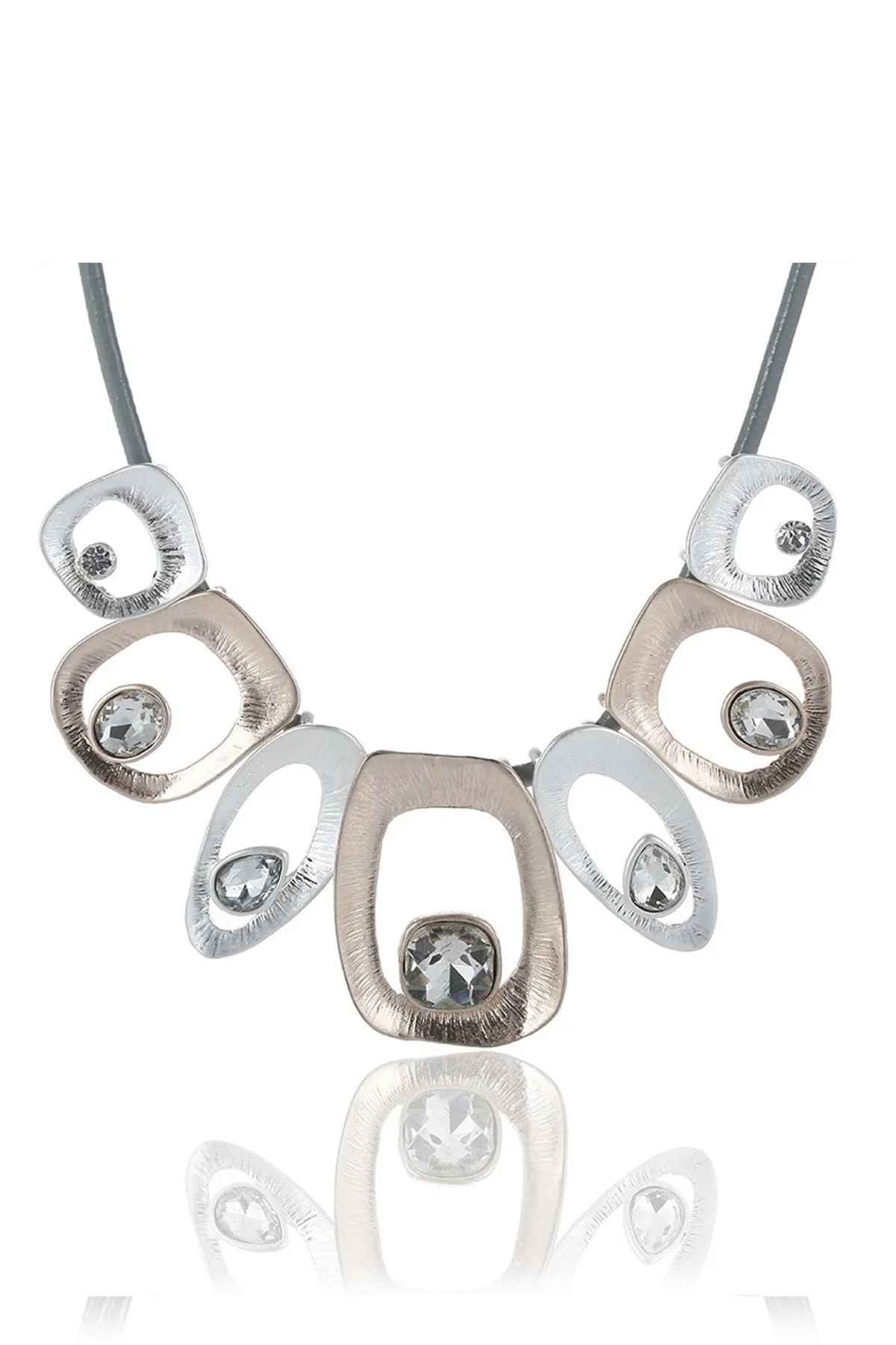 Modern Rhinestone Rope Necklace