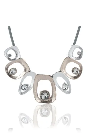 Modern Rhinestone Rope Necklace