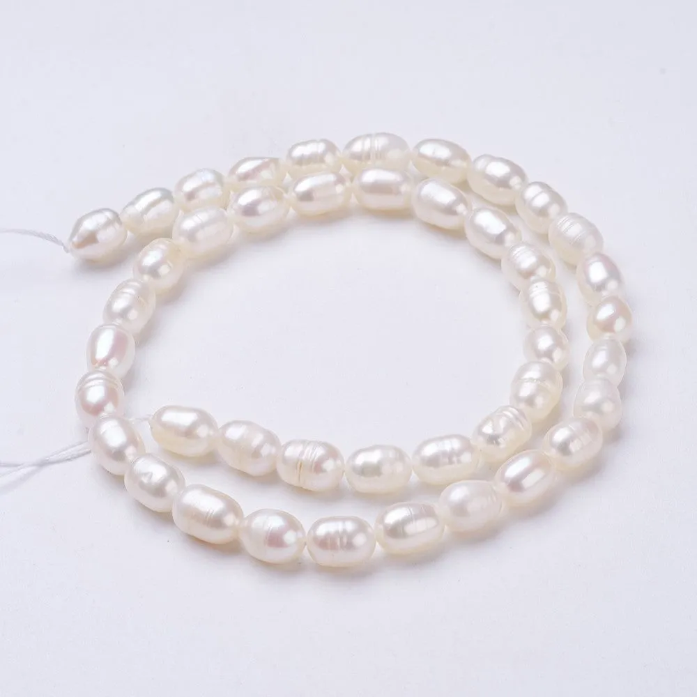 Natural pearl by strands 35 cm