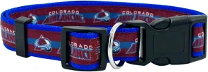 Pets First NHL Colorado Avalanche Collar for Dogs & Cats, Small. - Adjustable, Cute & Stylish! The Ultimate Hockey Fan Collar!