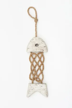 Pez de madera y cuerda