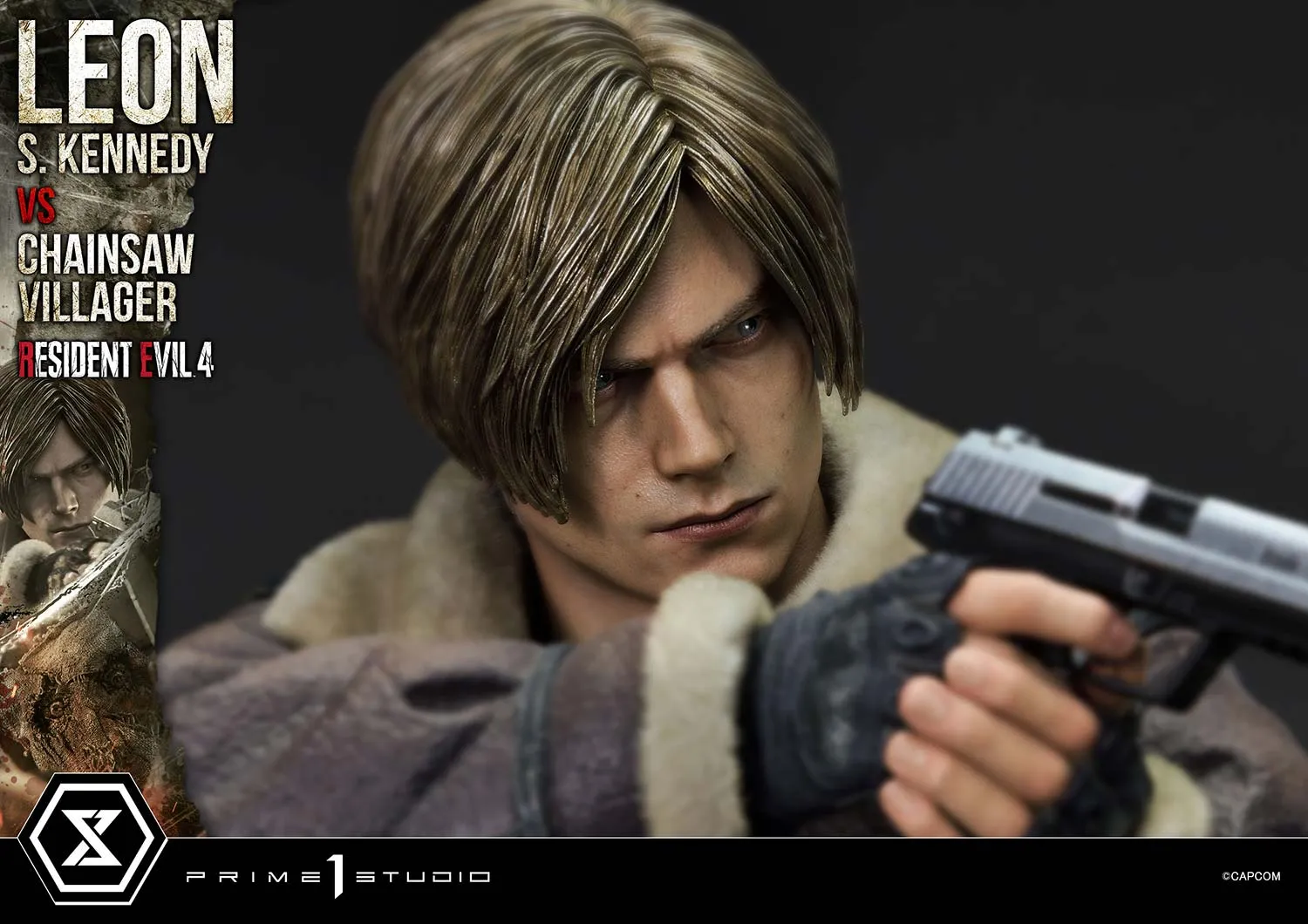 Prime 1 Studios Ultimate Premium Masterline: Resident Evil 4 - Leon S Kennedy Versus Chainsaw Villager Escala 1/4