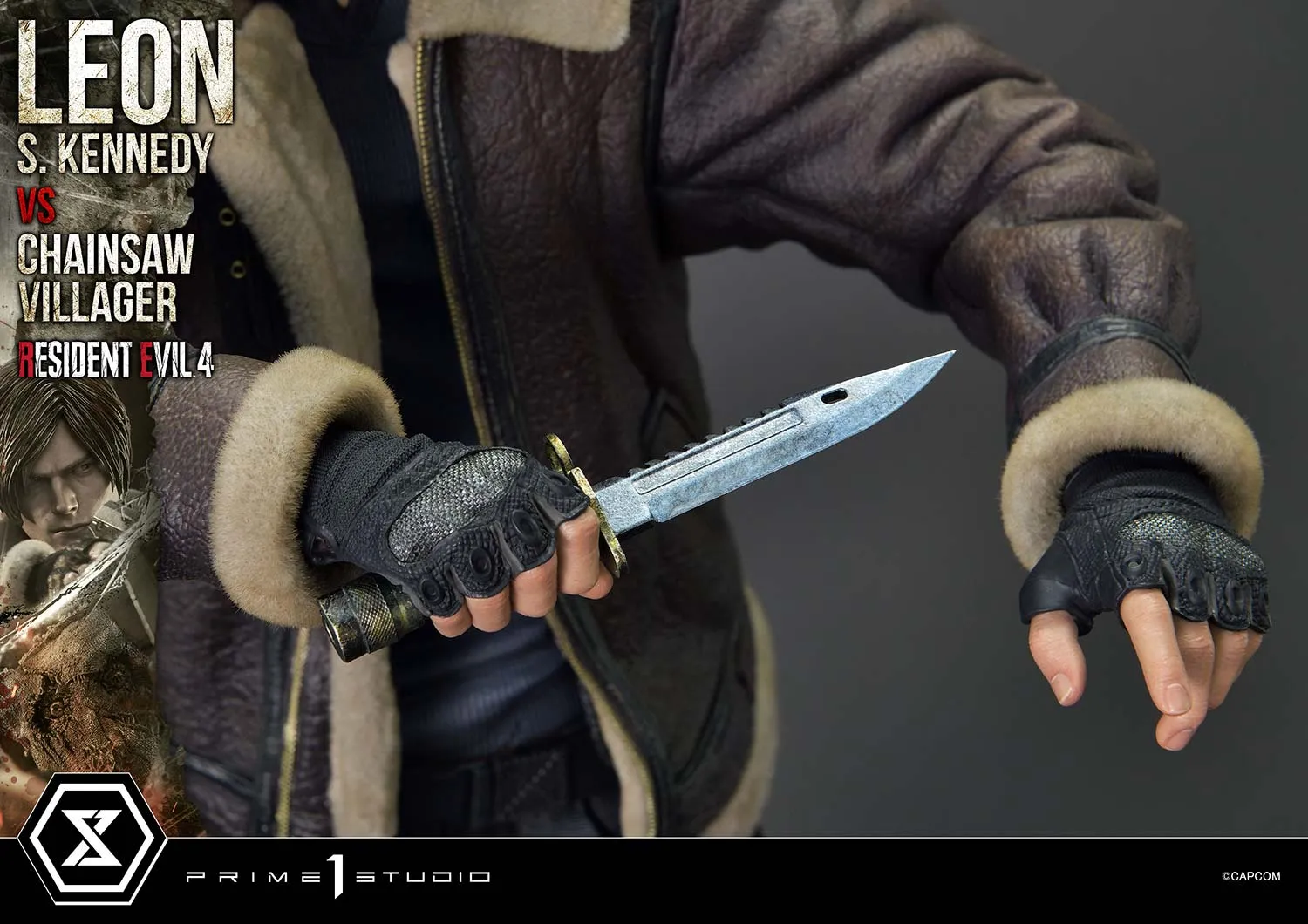 Prime 1 Studios Ultimate Premium Masterline: Resident Evil 4 - Leon S Kennedy Versus Chainsaw Villager Escala 1/4