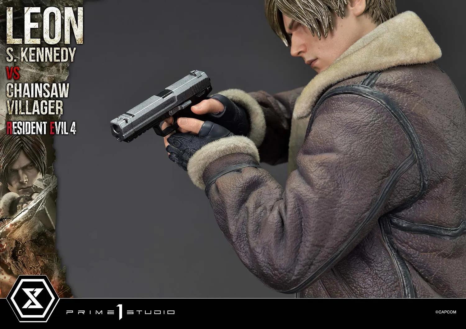 Prime 1 Studios Ultimate Premium Masterline: Resident Evil 4 - Leon S Kennedy Versus Chainsaw Villager Escala 1/4
