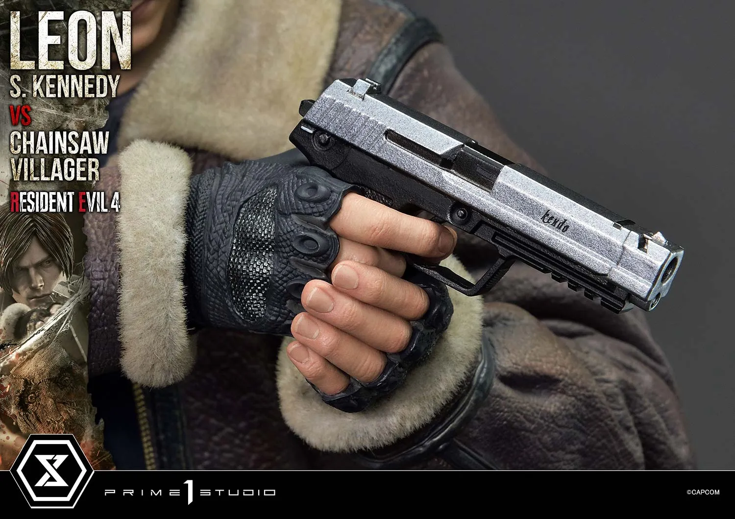 Prime 1 Studios Ultimate Premium Masterline: Resident Evil 4 - Leon S Kennedy Versus Chainsaw Villager Escala 1/4