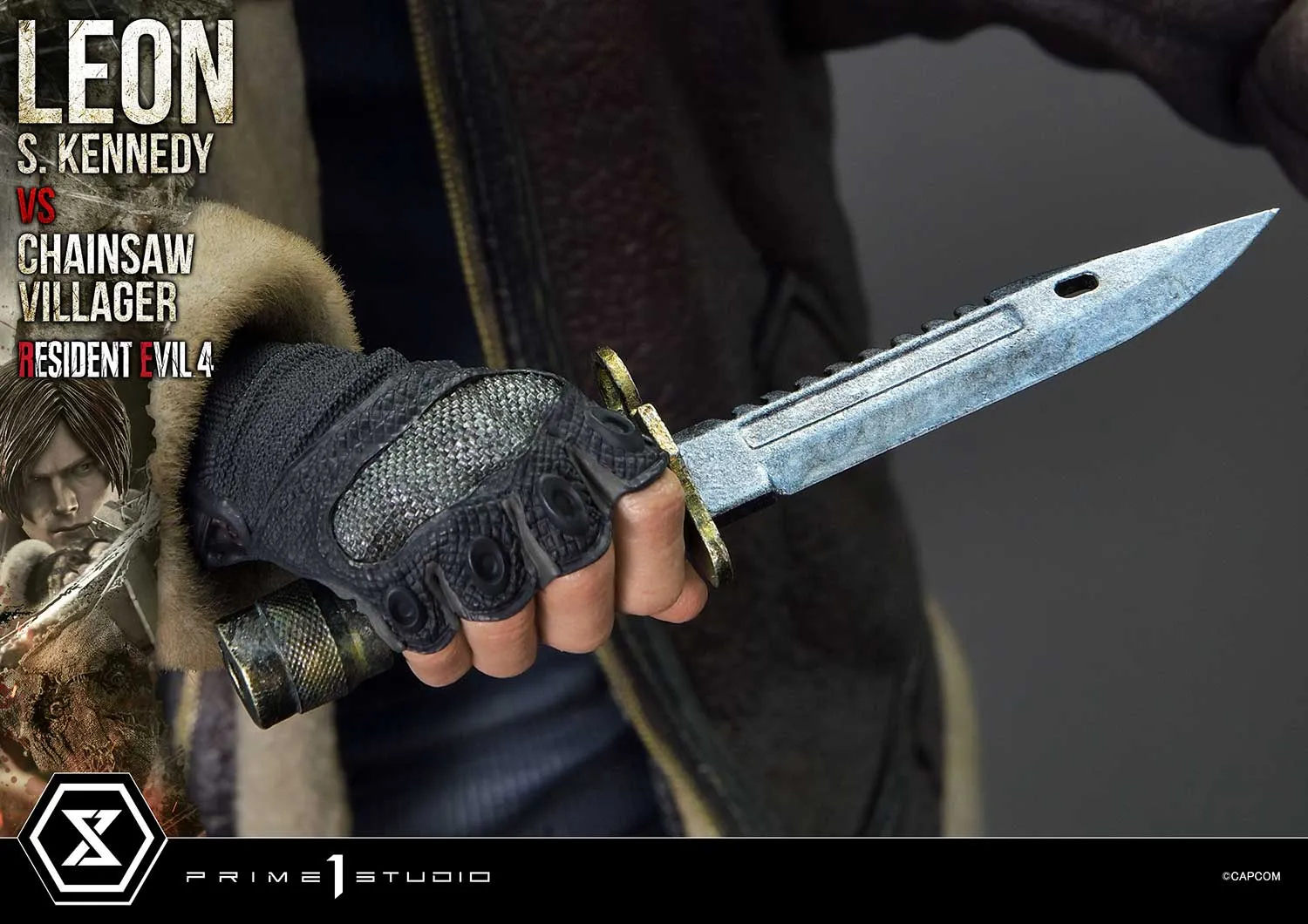 Prime 1 Studios Ultimate Premium Masterline: Resident Evil 4 - Leon S Kennedy Versus Chainsaw Villager Escala 1/4