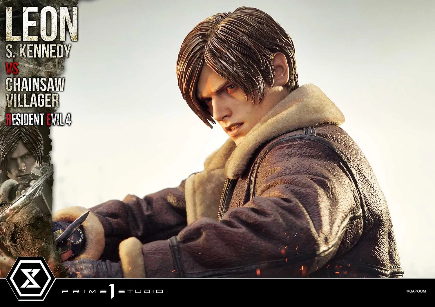 Prime 1 Studios Ultimate Premium Masterline: Resident Evil 4 - Leon S Kennedy Versus Chainsaw Villager Escala 1/4