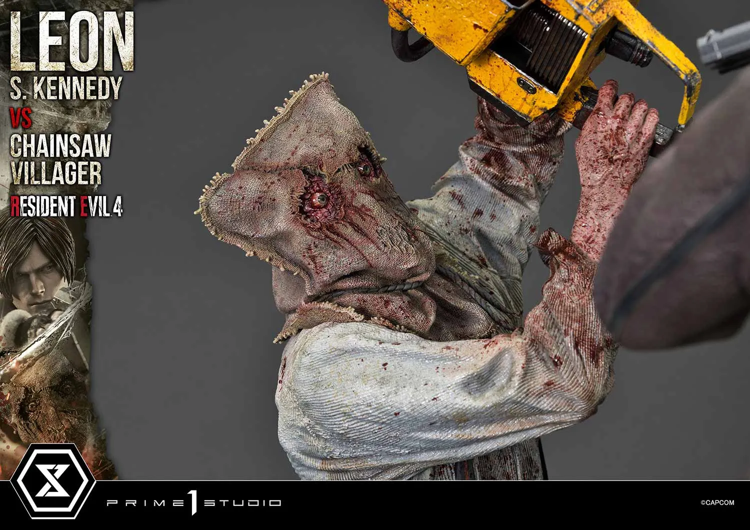 Prime 1 Studios Ultimate Premium Masterline: Resident Evil 4 - Leon S Kennedy Versus Chainsaw Villager Escala 1/4
