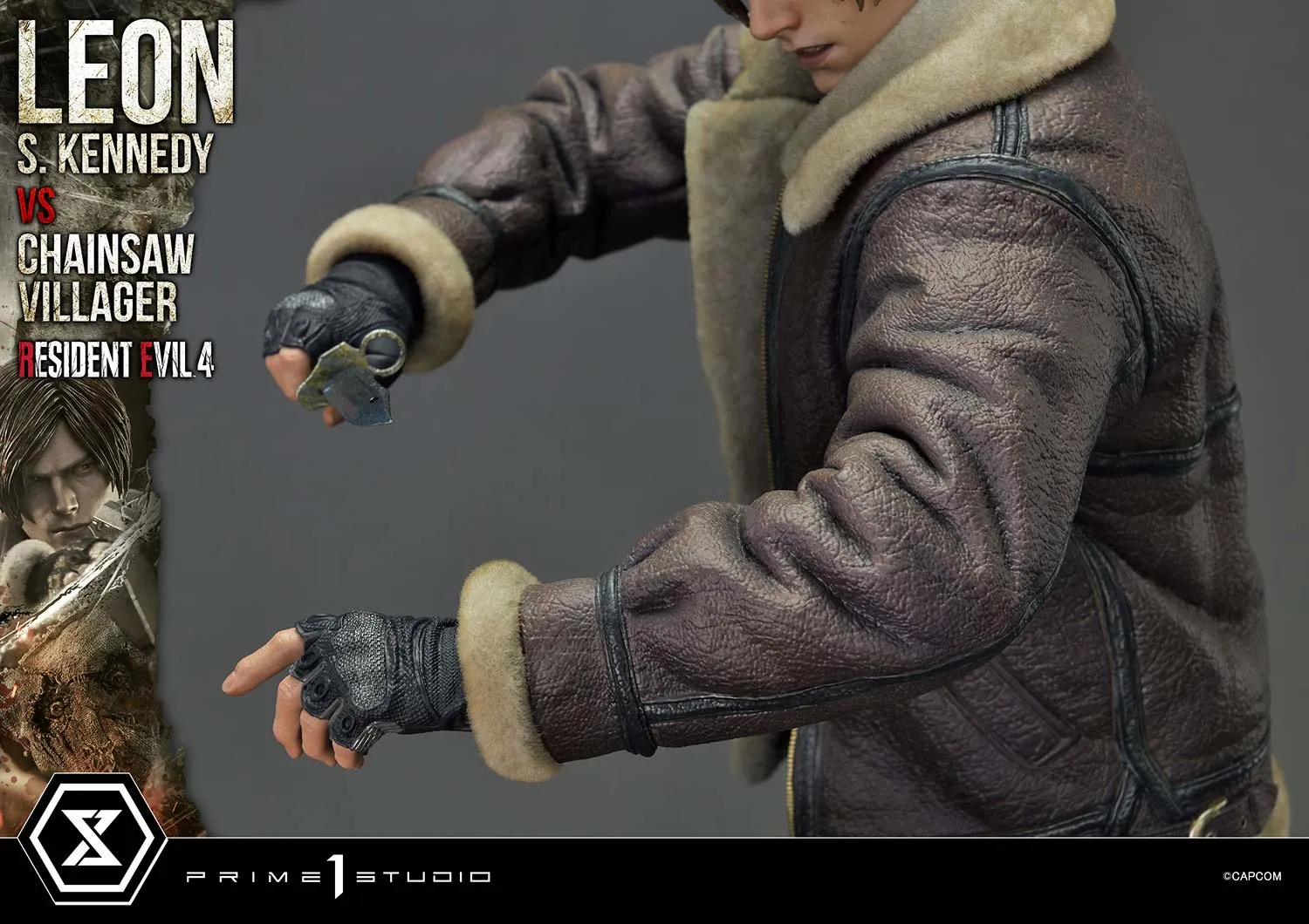 Prime 1 Studios Ultimate Premium Masterline: Resident Evil 4 - Leon S Kennedy Versus Chainsaw Villager Escala 1/4