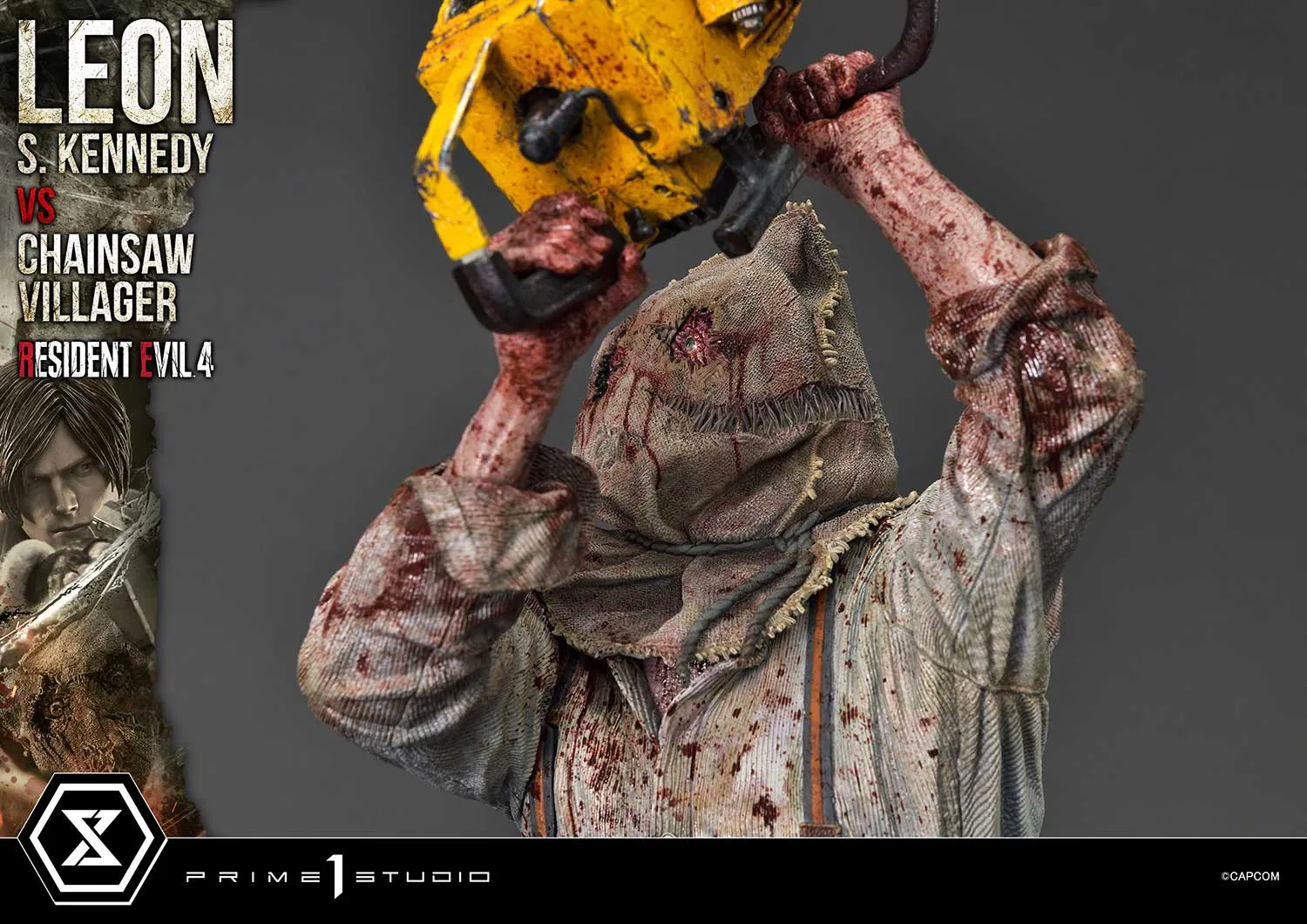 Prime 1 Studios Ultimate Premium Masterline: Resident Evil 4 - Leon S Kennedy Versus Chainsaw Villager Escala 1/4