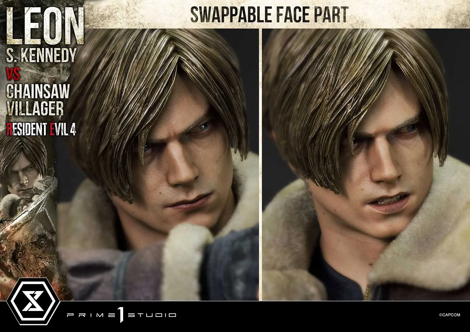 Prime 1 Studios Ultimate Premium Masterline: Resident Evil 4 - Leon S Kennedy Versus Chainsaw Villager Escala 1/4