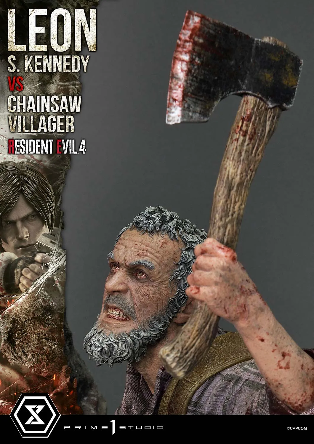 Prime 1 Studios Ultimate Premium Masterline: Resident Evil 4 - Leon S Kennedy Versus Chainsaw Villager Escala 1/4