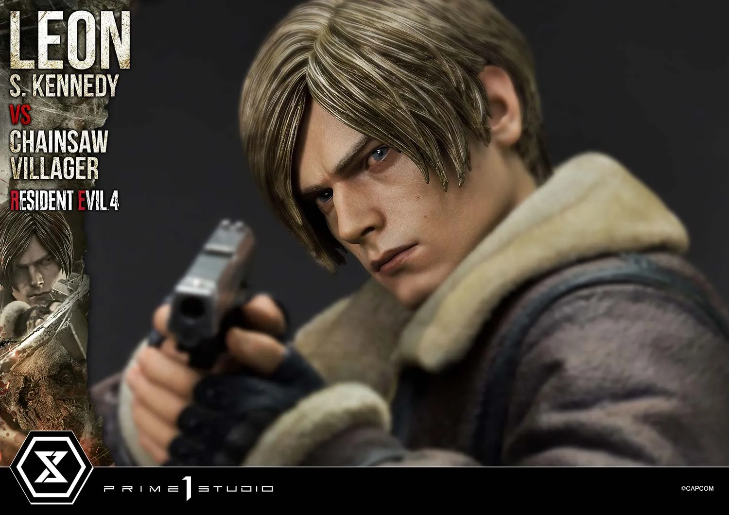 Prime 1 Studios Ultimate Premium Masterline: Resident Evil 4 - Leon S Kennedy Versus Chainsaw Villager Escala 1/4