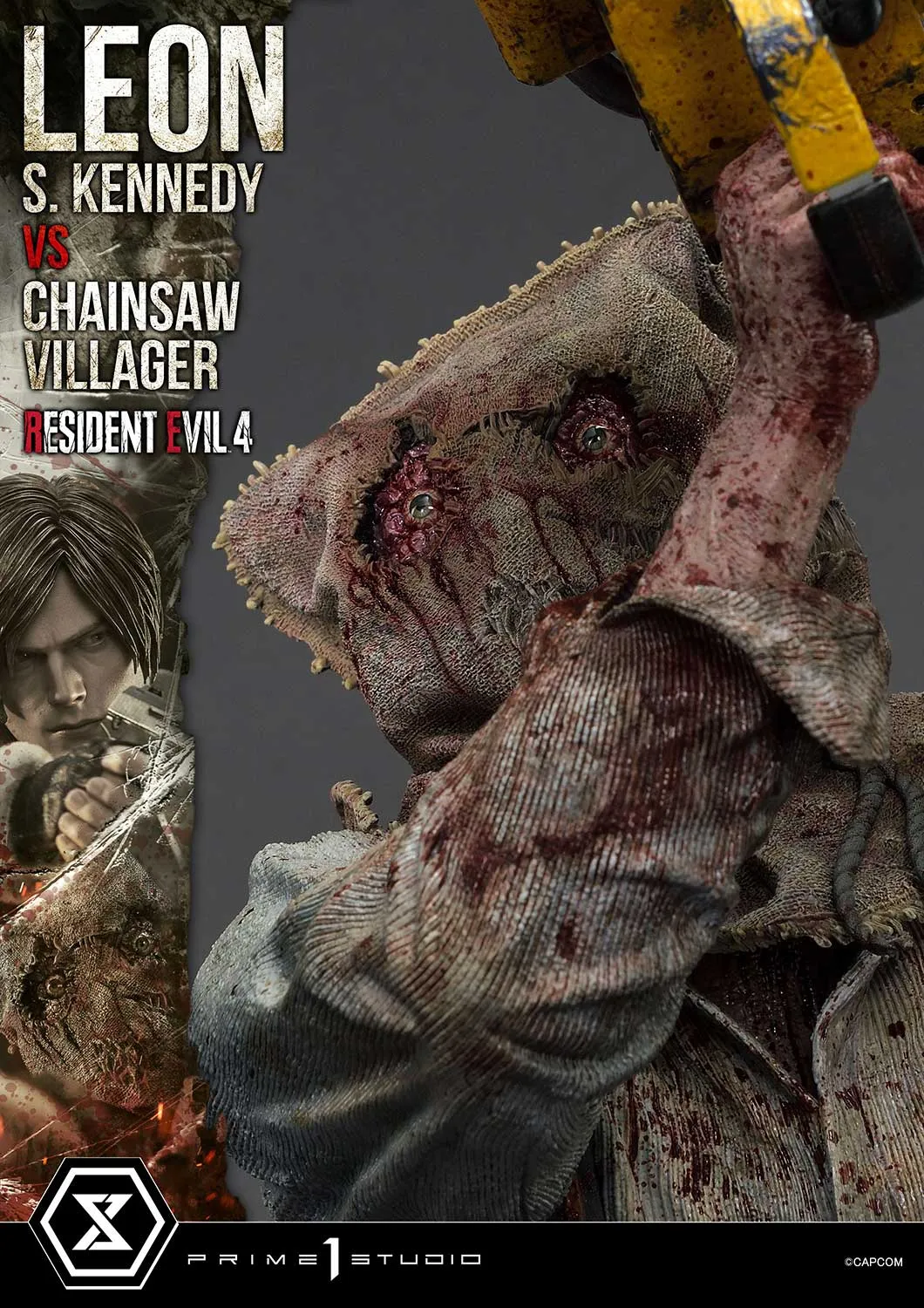 Prime 1 Studios Ultimate Premium Masterline: Resident Evil 4 - Leon S Kennedy Versus Chainsaw Villager Escala 1/4