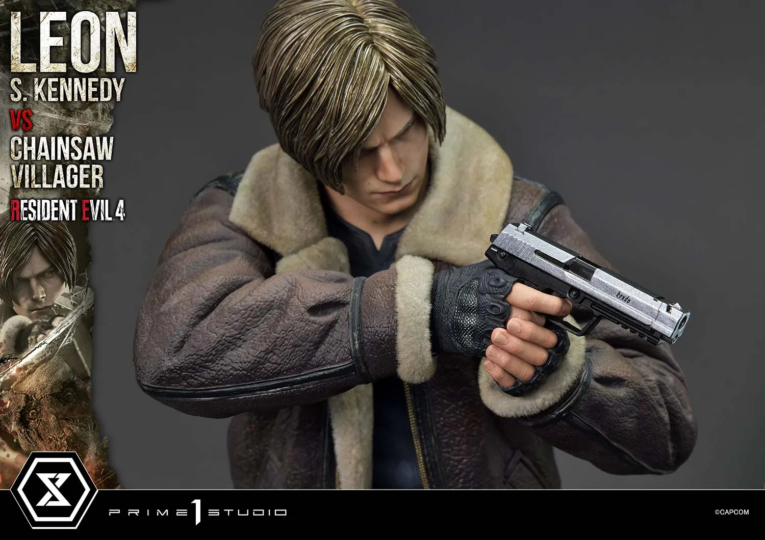 Prime 1 Studios Ultimate Premium Masterline: Resident Evil 4 - Leon S Kennedy Versus Chainsaw Villager Escala 1/4