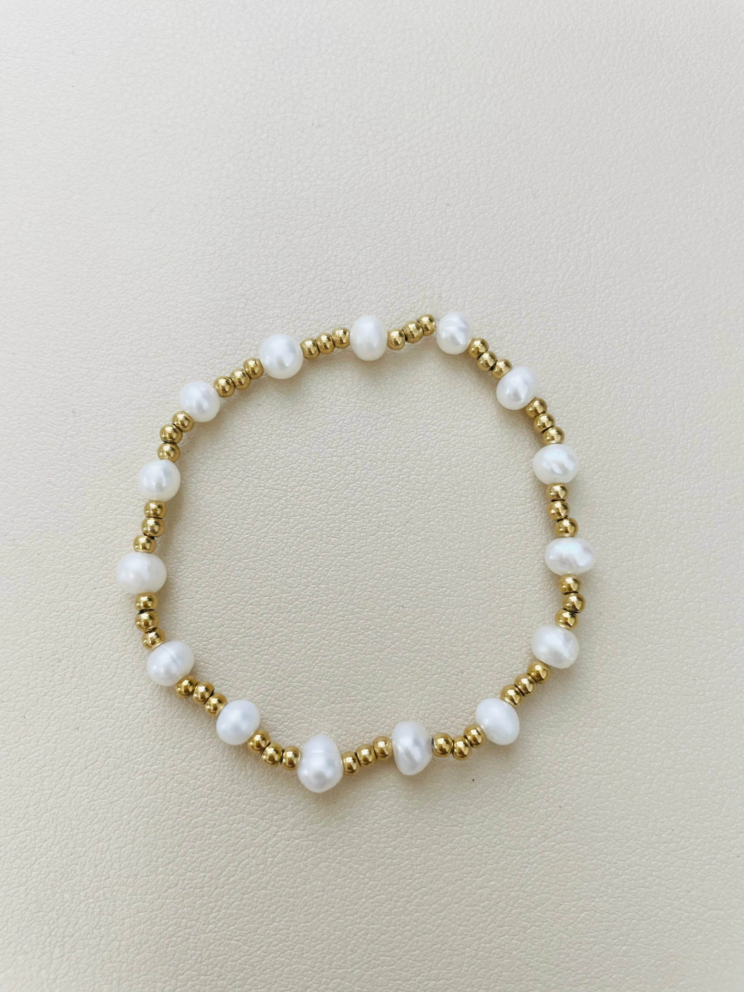 Pulseras Elásticas de Perlas Agua Dulce