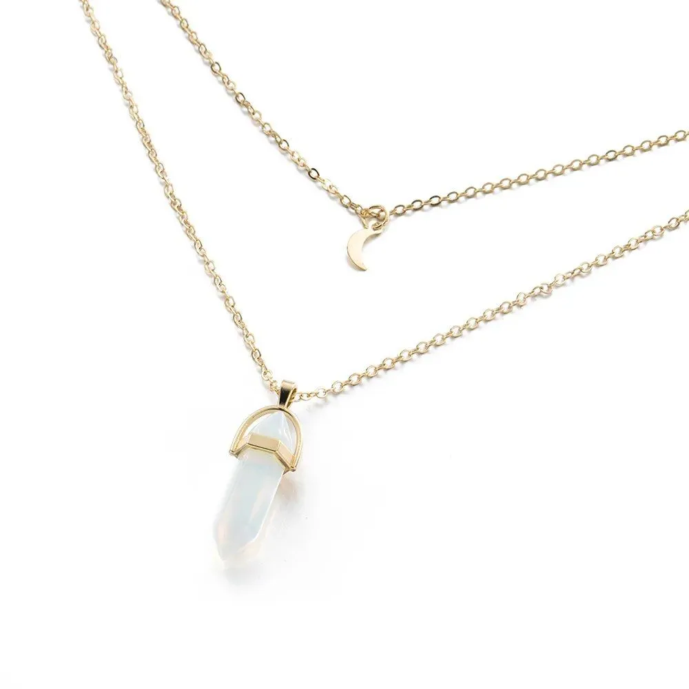 Quartz Moon Choker Necklace Collection