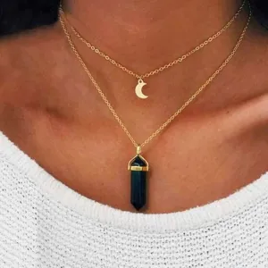 Quartz Moon Choker Necklace Collection