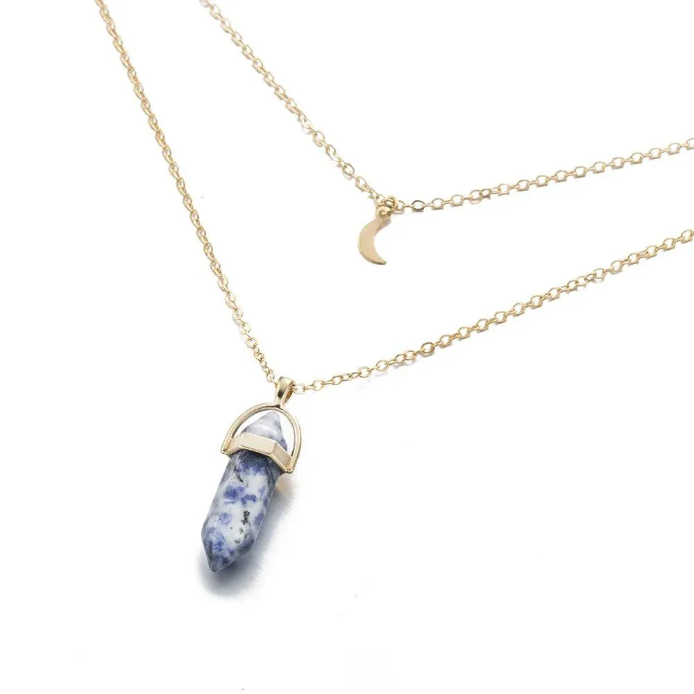 Quartz Moon Choker Necklace Collection