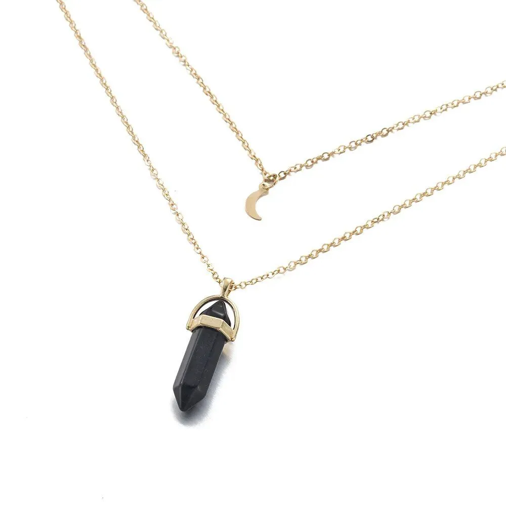 Quartz Moon Choker Necklace Collection