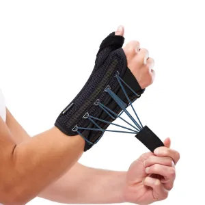 Quick-Strap Wrist & Thumb Spica Splint  Adjustable Support Brace for De Quervain's Tenosynovitis, Tendonitis, Arthritis, Sprains, and Fractures (L/XL, Right Hand)