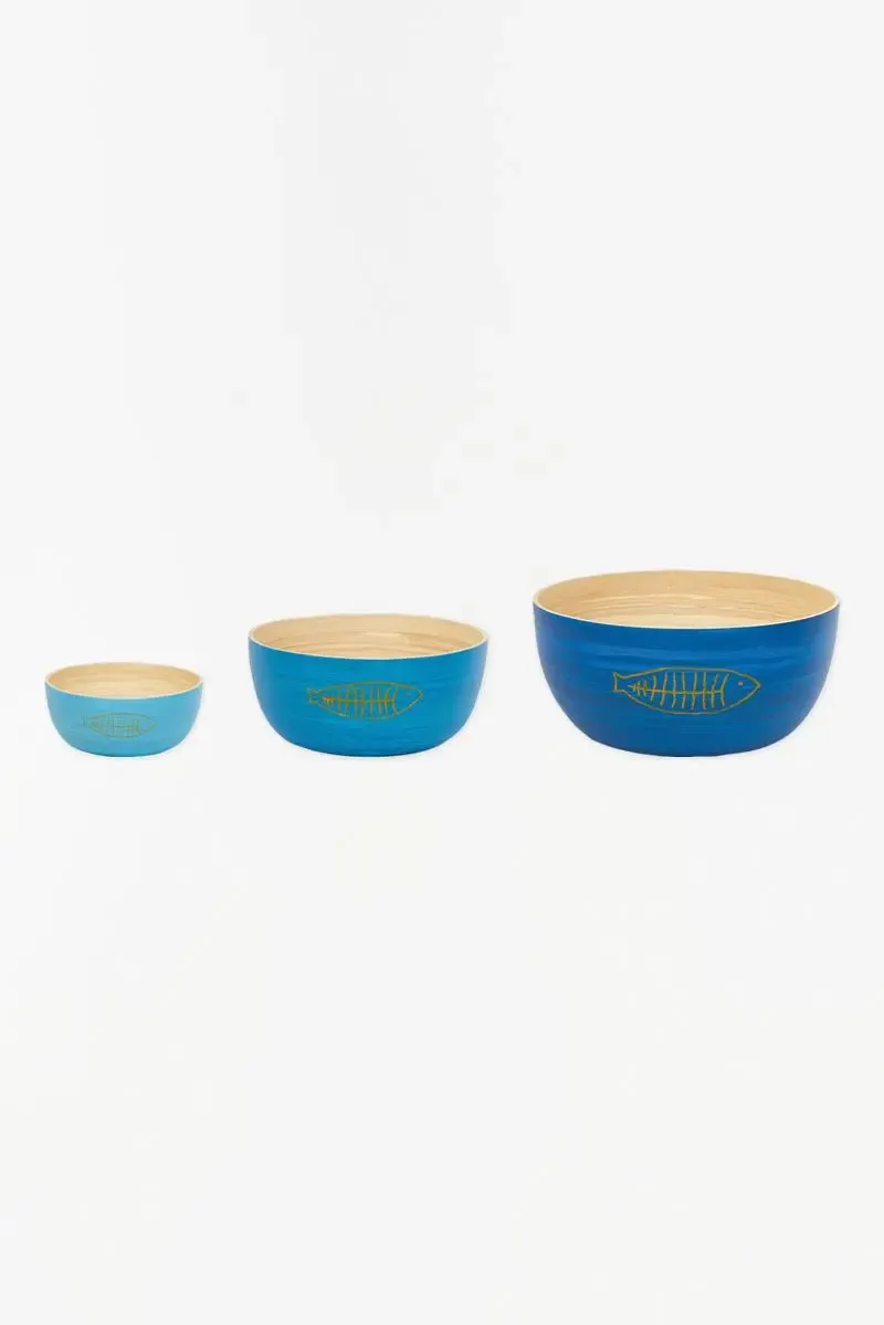 Set de 3 boles de bambú