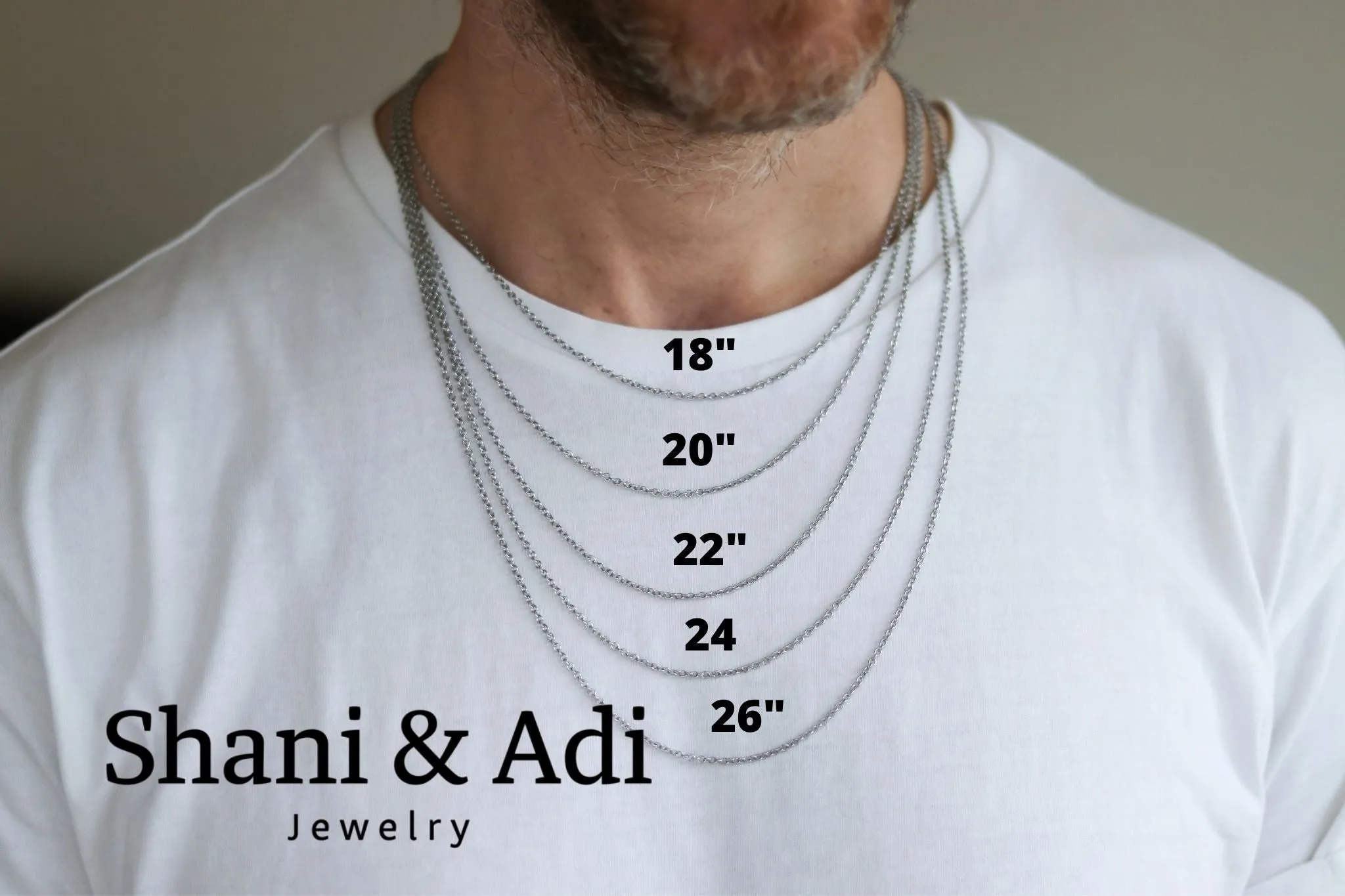 Silver alligator tooth necklace for men black cord, men's necklaces, gift for him
