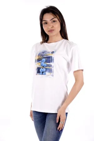 T-shirt YES-ZEE da Donna - bianco T258T9000101