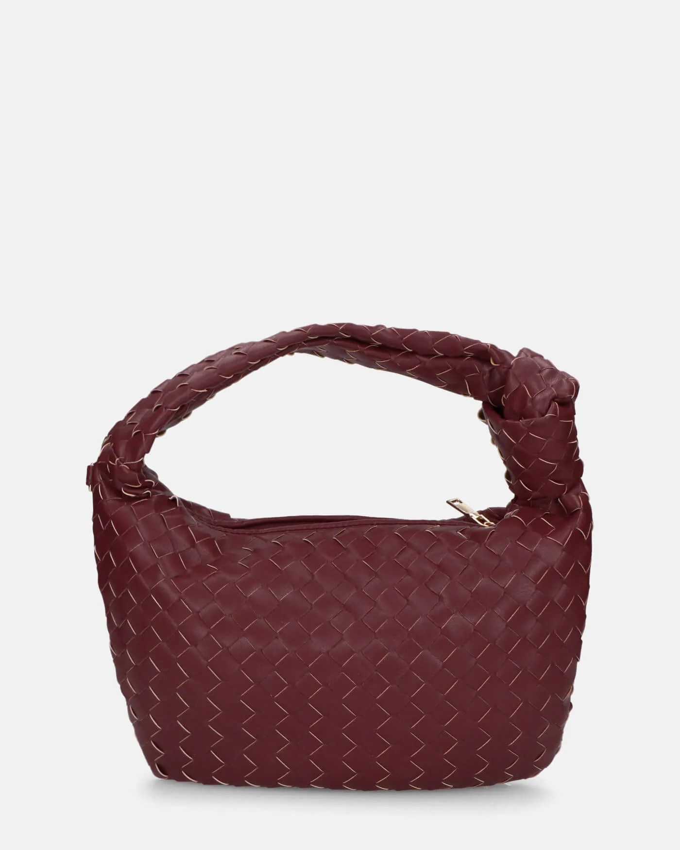 TAYLOR - borsa a spalla burgundy intrecciata