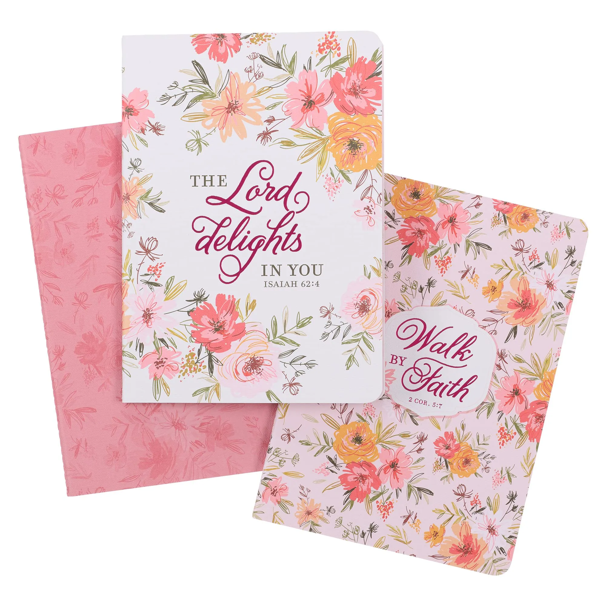 THE LORD DELIGHTS IN YOU ISAIAH 62:4 NOTEBOOKS SET OF 3