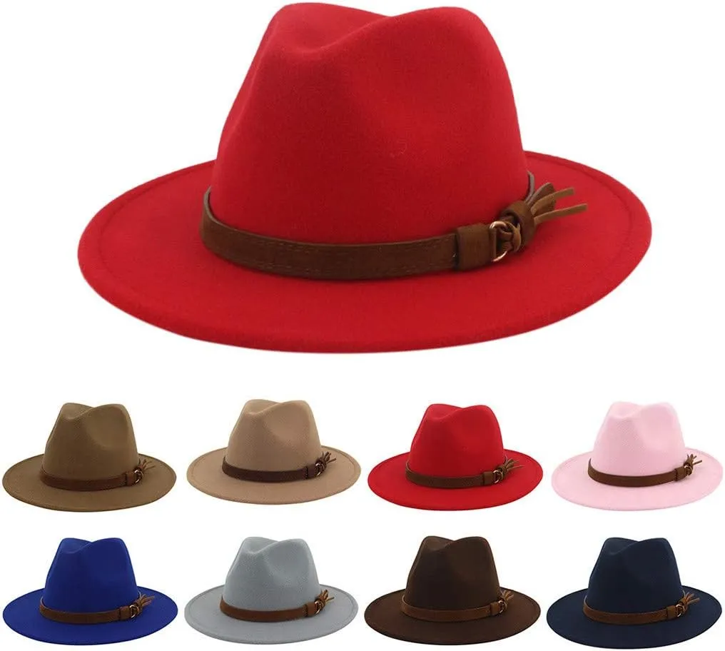 Unisex Fedora Fedora Sun Hats Panama Style with Wide Brim Beach Hat White Fedora Hats for Women