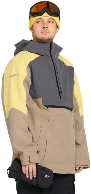 Volcom Men's Brighton Pullover Anarok Hooded Snowboard Jacket