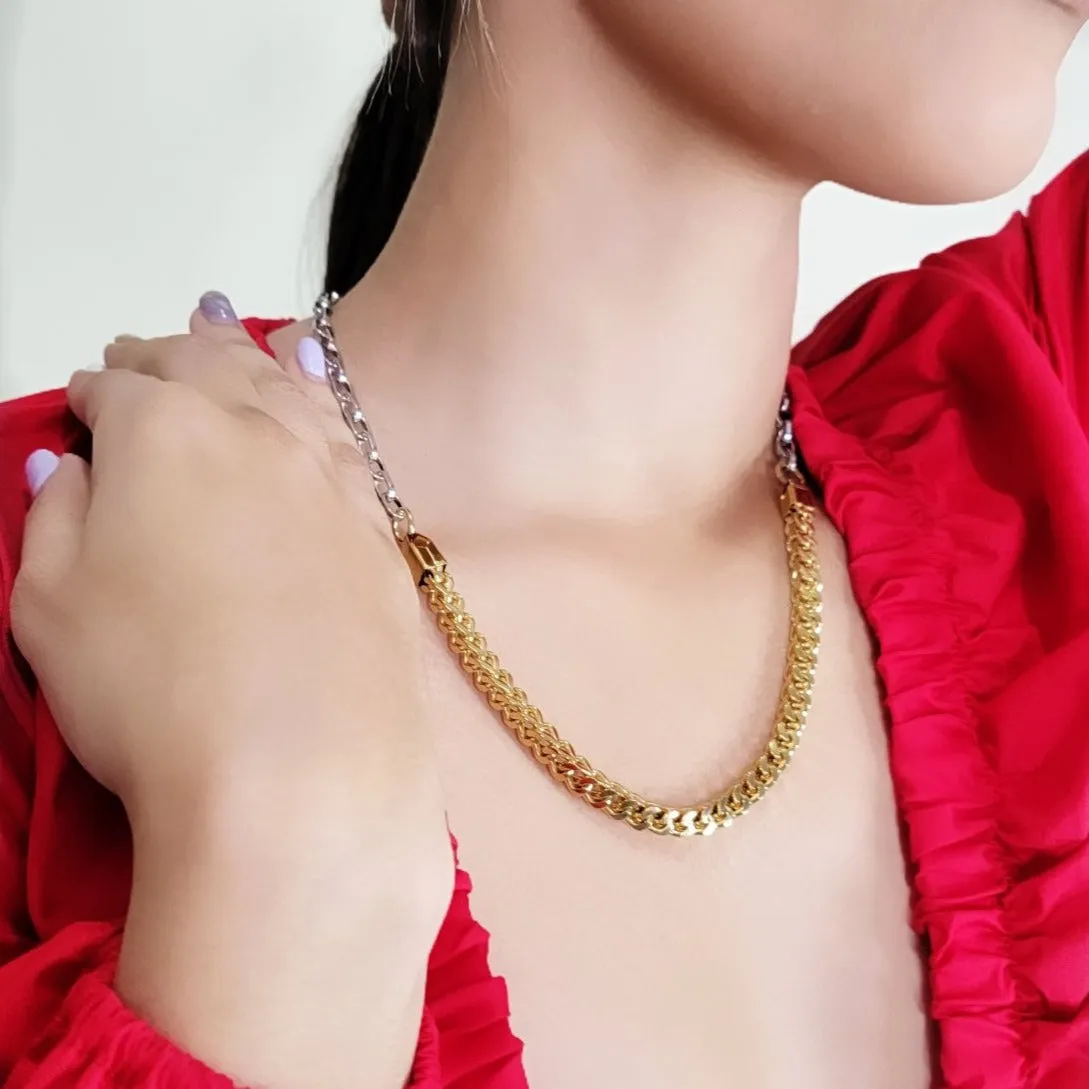 Zarzi Gold Silver Necklace